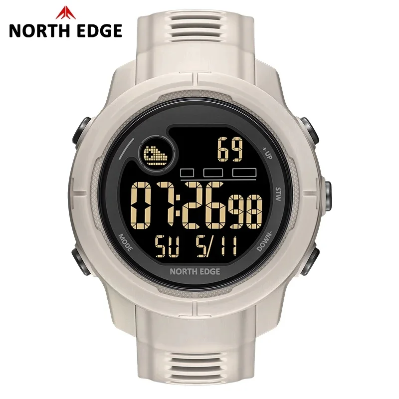 NORTH EDGE MARS 5 Military Digital Sports Watch LED Backlight Heart Rate SpO2 Monitor 50M Waterproof for Men And Women