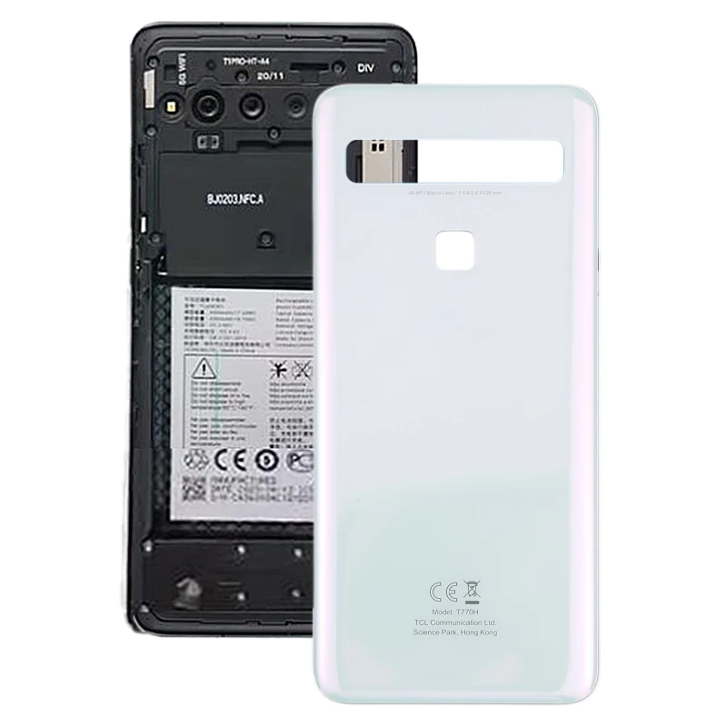 Original Battery Back Cover for TCL 10L (10 Lite) T770H Phone Rear Housing Case Replacement