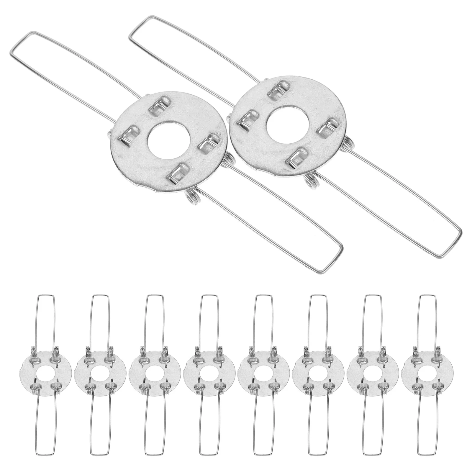 10 Pcs Lamp Holder Spring Clip Shape Buckles Shade Lampshade Fixators Clamps for Pendant Light Adapter Head DIY