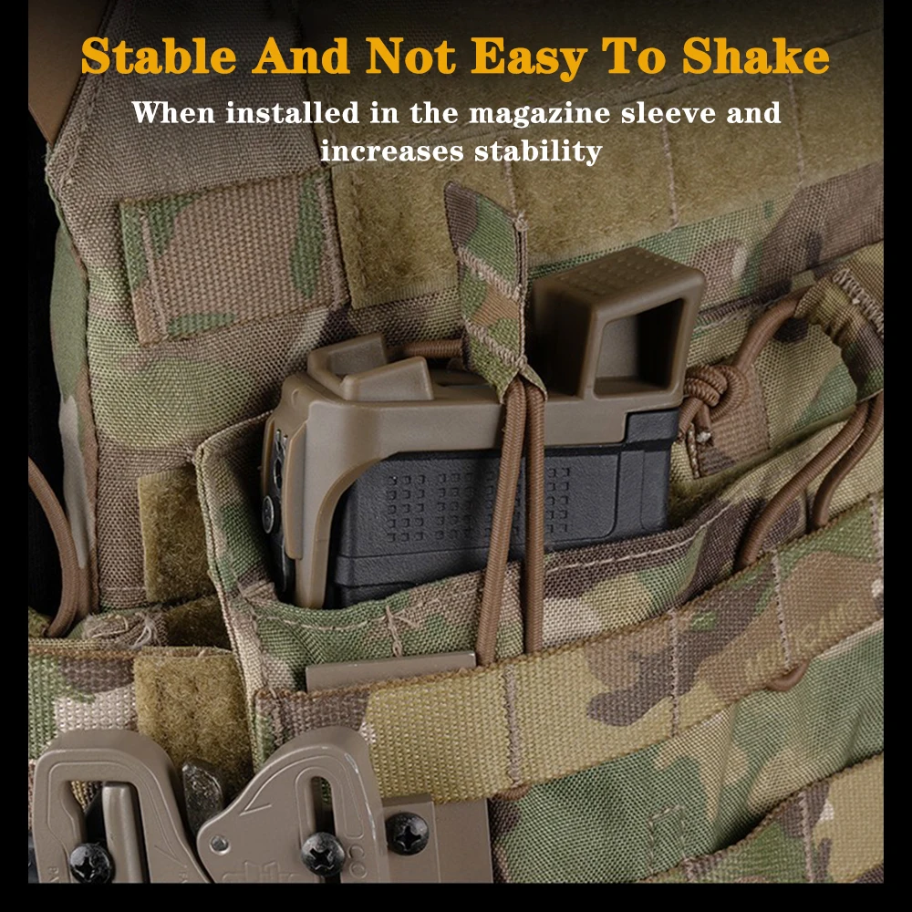 Base per caricatore tattico Airsoft GBB PMAG Supporto completo a estrazione rapida con strumento di regolazione del cannocchiale per visione notturna PEQ per trapano da tiro
