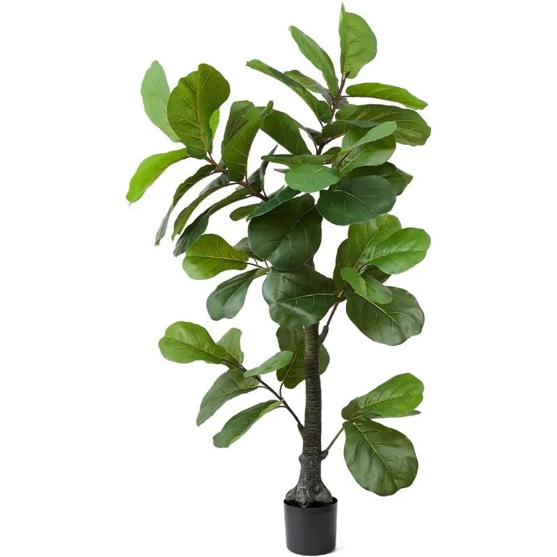 

Artificial Plant Fiddle Leaf Fig Tree,Faux Ficus Lyrata in Pot,Ficus Fake Plant Artificial Trees