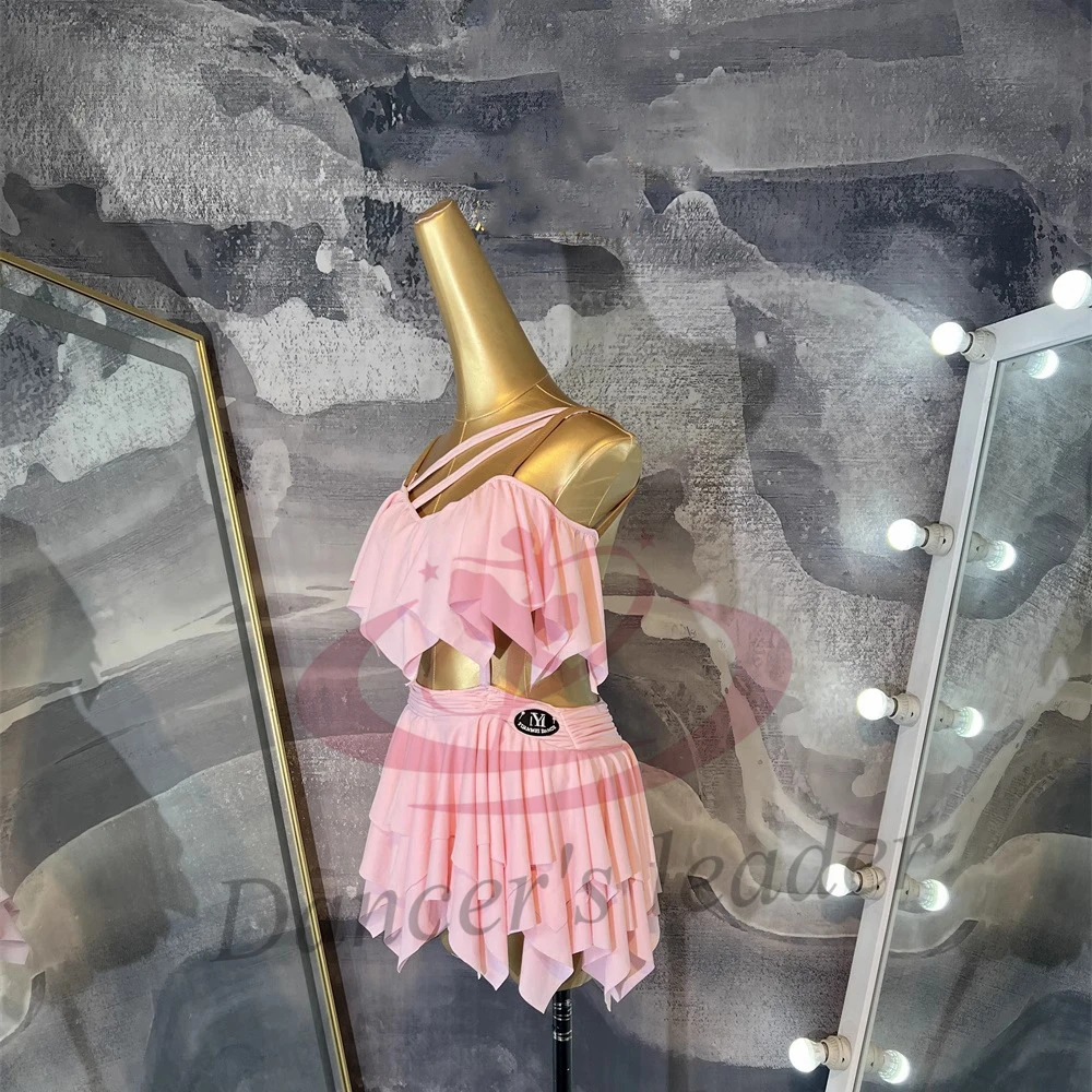 Latin Dance Dress, High-end Custom Fabric Strip, Suspender, Precisely Tango, Women's Adult and Children's Professional Clothing