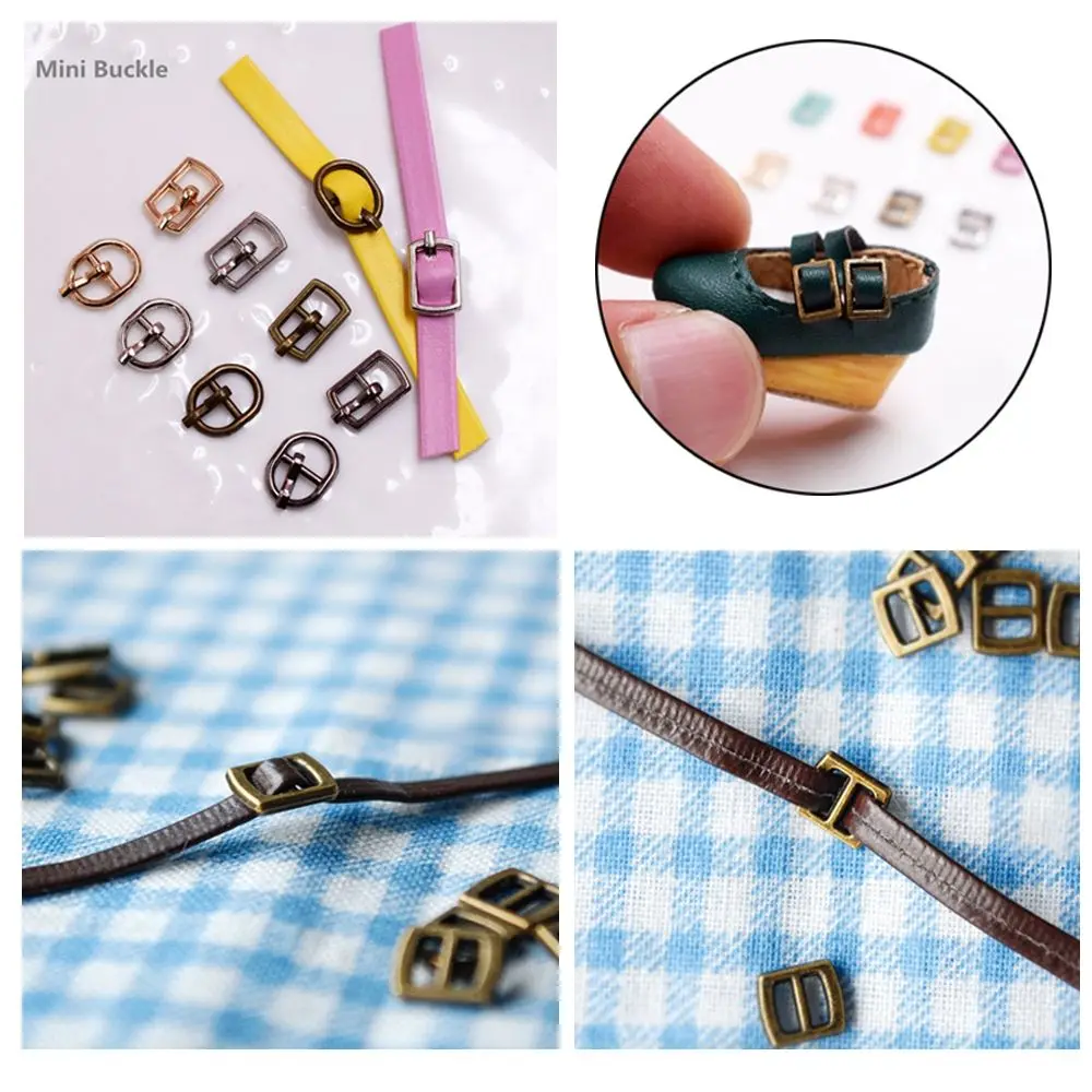 3/6 قطعة عالية الجودة 4 ألوان أكياس الملحقات Diy بها بنفسك دمى أبازيم ثلاثي الإنزلاق مشبك حزام أزرار