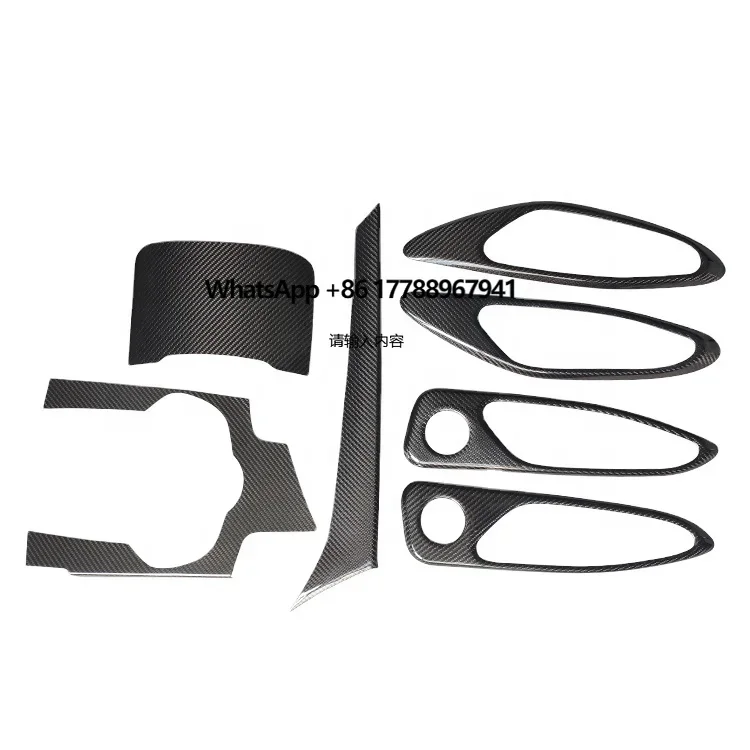 

Carbon Fiber Interior Kits Dry Carbon Dashboard Cover Trim for Alfa Romeo Giulia 2017-2018 Sticker