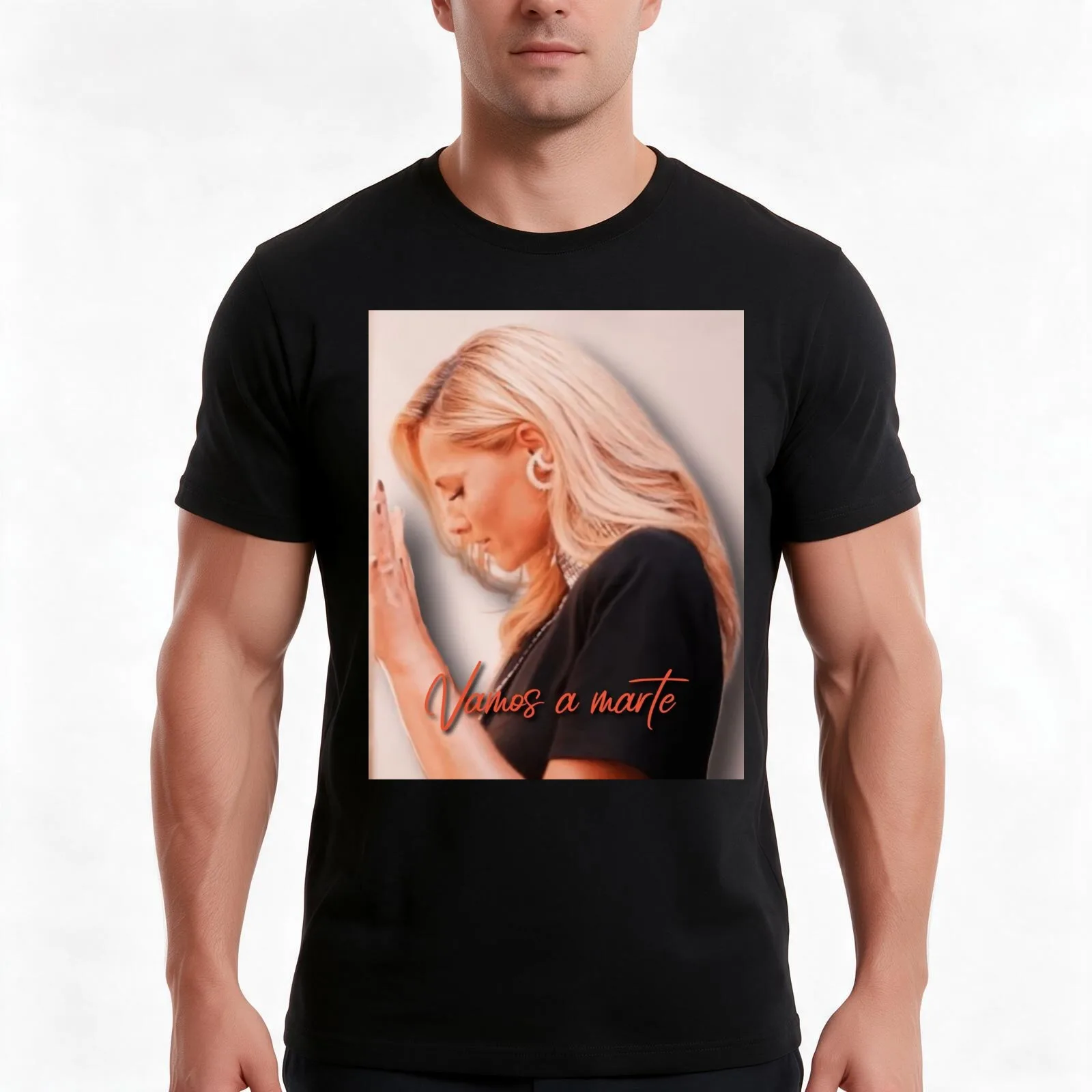 Helene Fischer - Vamos a Marte T-Shirt Summer Casual Cotton Tee Oversized Streetwear Tops Vintage Graphic Print 100% Cotton