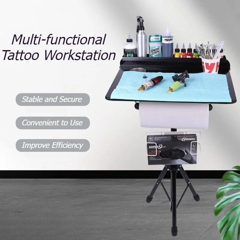 Professional Tattoo Work Table Portable Tattoos Workstation Aesthetic Tattoo Supplies Permanent Makeup Tattoos Accessories