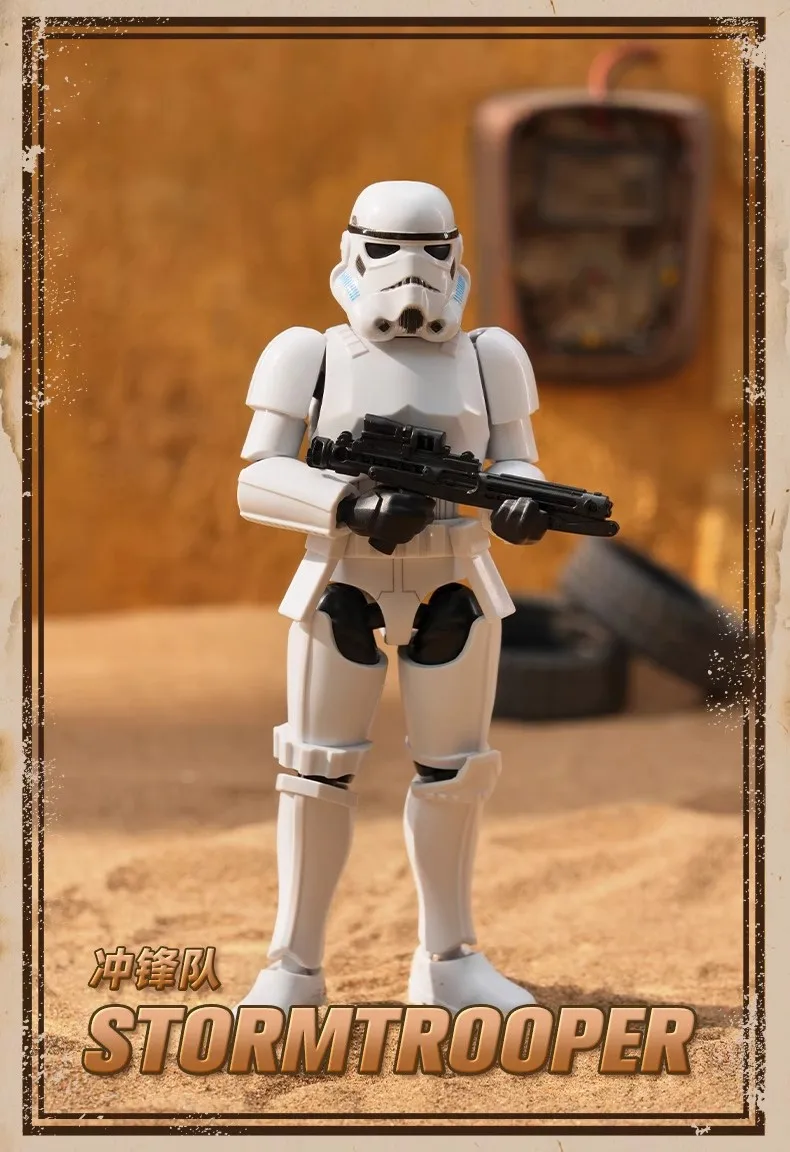 BLOKEES Star Wars The Mandalorian Ahsoka Din Djarin Vol.1 Poseablemodel Kits Figura de ação Halloween Presente de Natal 2025 Novo