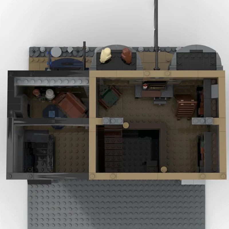 MOC-Construindo Tijolos de Tecnologia de Wand Shop, Blocos Modulares, Modelo Popular de Escola Mágica, Brinquedos de Montagem DIY