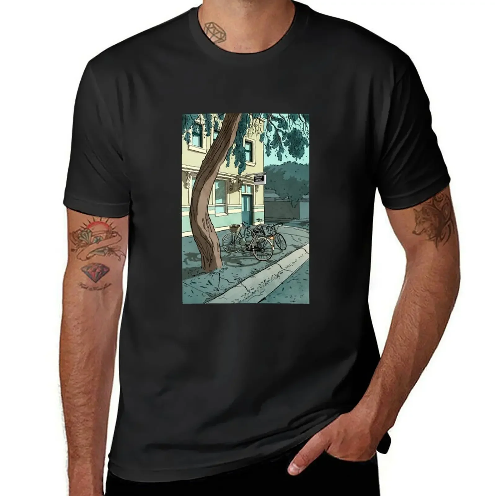 

bicycles at the Hotel T-Shirt customs design your own new edition mens t shirts top quality