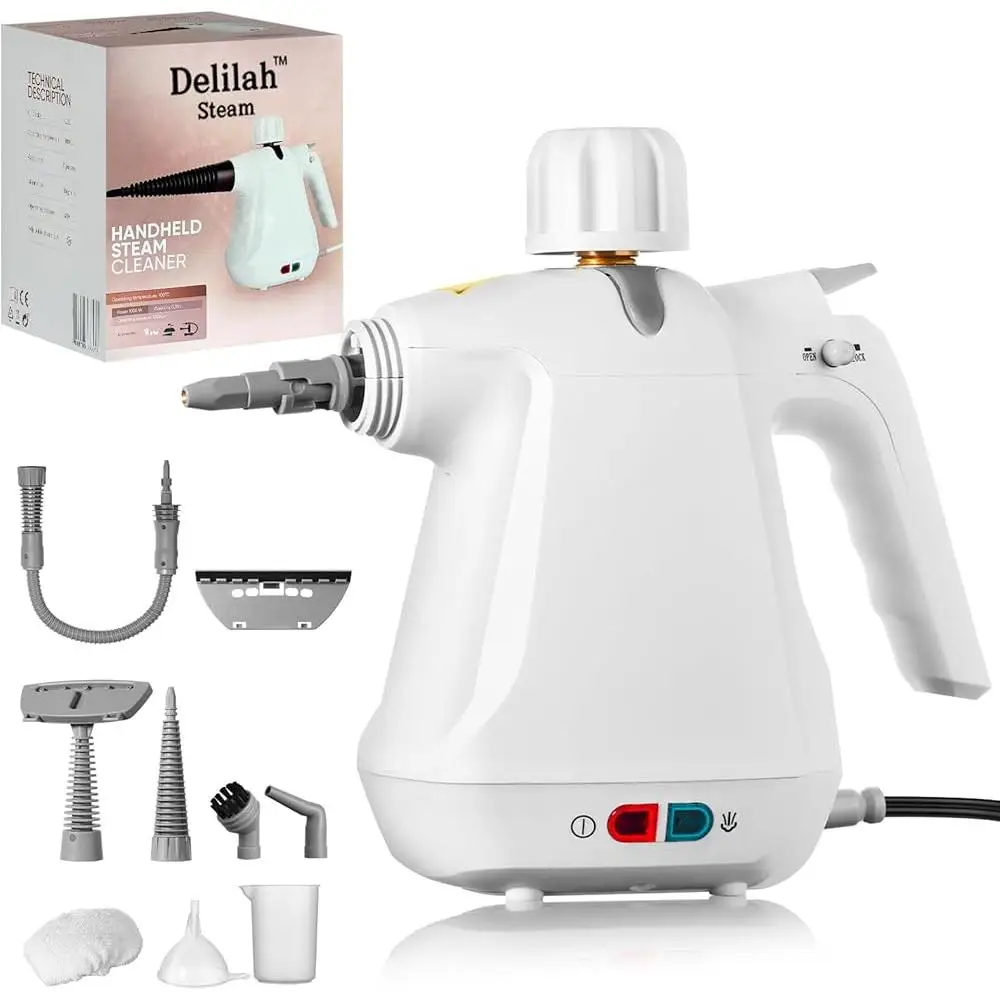 منظف بخار محمول متعدد الأغراض، باخرة قوية محمولة، ملحقات تسخين سريعة، أرضيات تنظيف البخار، أثاث النوافذ