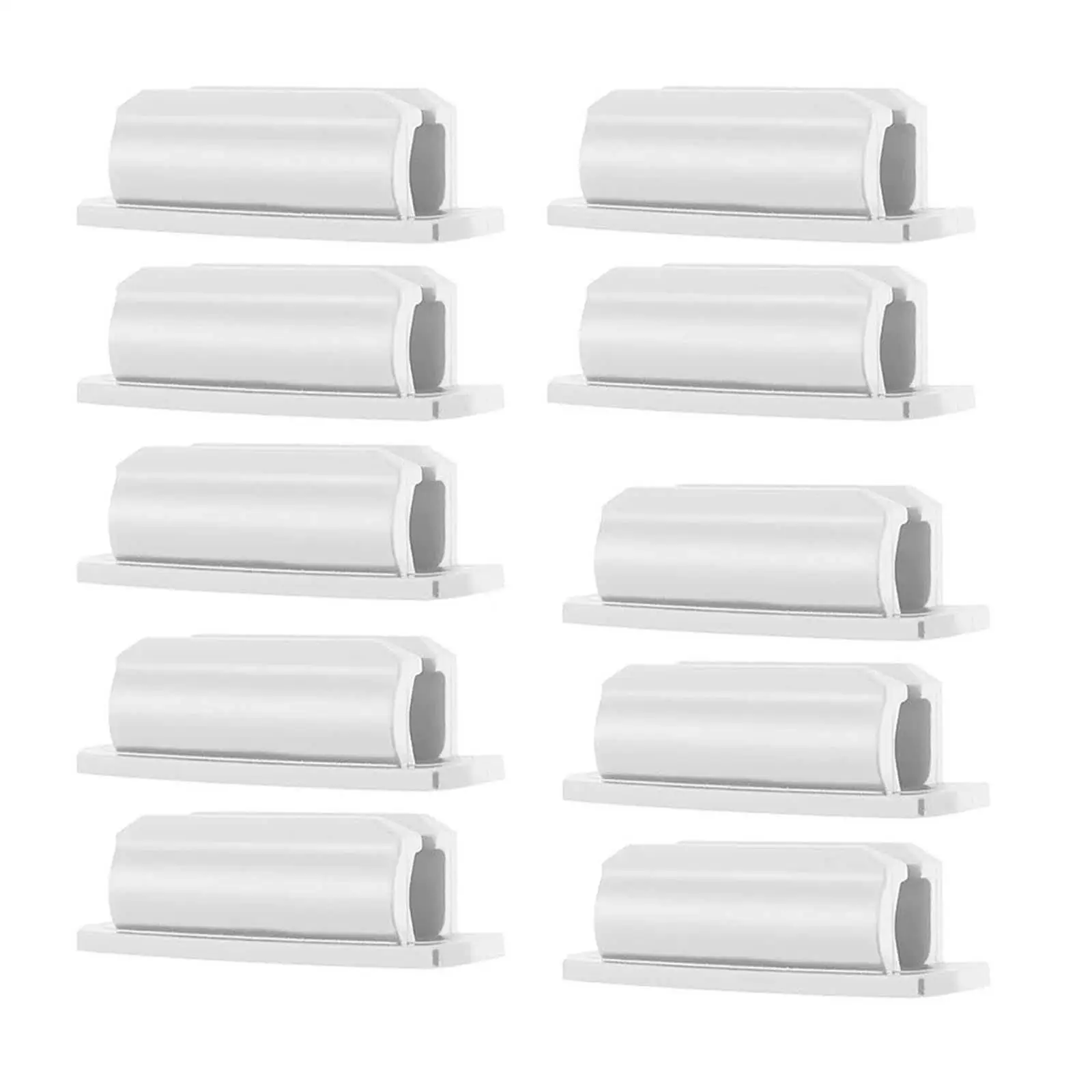 10Pcs Silicone Pen Holder Portable Clip Holder for Pen Paint Brush for Computer