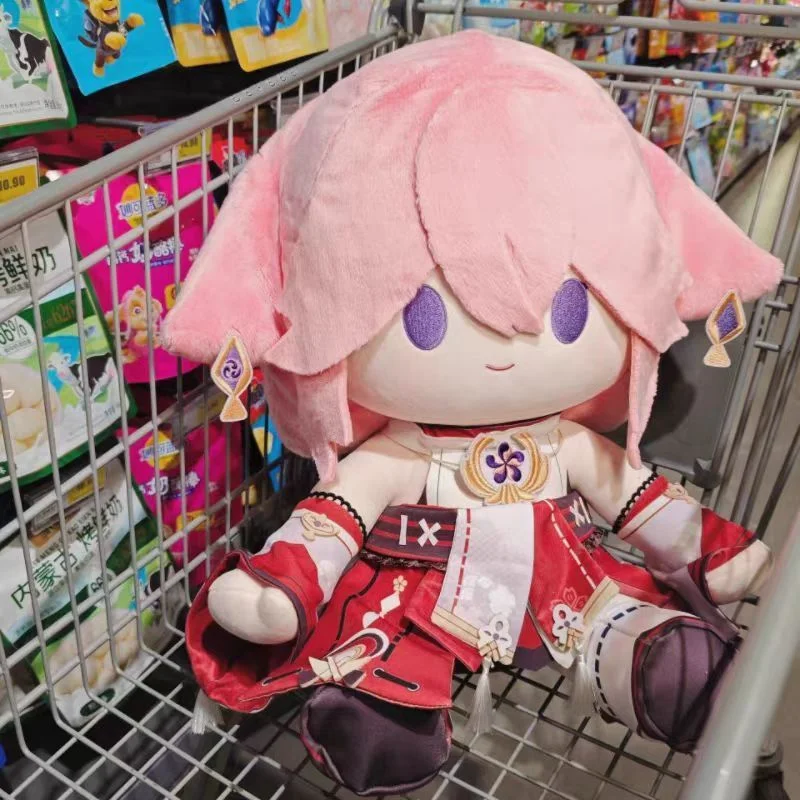 

Stuffed 40cm Genshin Impact Cute Yae Miko Soft Doll Plush Toy for Kids Fans Cosplay Birthday Holiday Gifts XMAS Room Collect