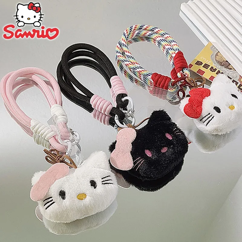 

Sanrio Hello Kitty Plush Pendant Cute Cartoon Phone Chain Doll Anime Kawaii Backpack Pendant Decoration for Kids Toy Gifts