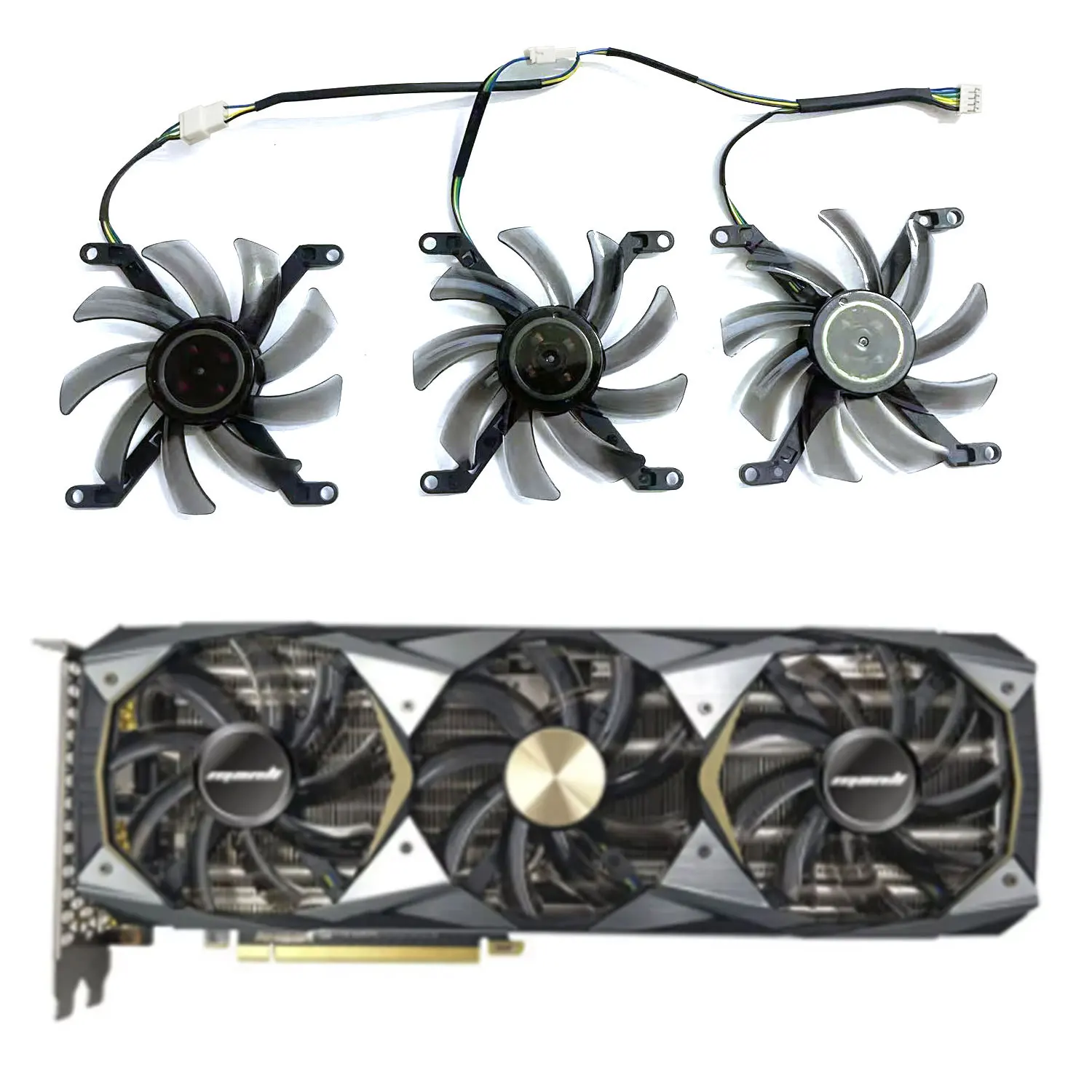 New T129215SU 4PIN DC 12V 0.5A for MANLI GeForce RTX2080 2080S 2070S GTX1080TI Graphics Card Fan