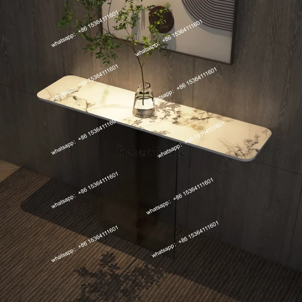 

yj5Home Decoration Console Table Cabinet Modern Minimalist Light Luxury Living Room Extremely Narrow Side View Sets