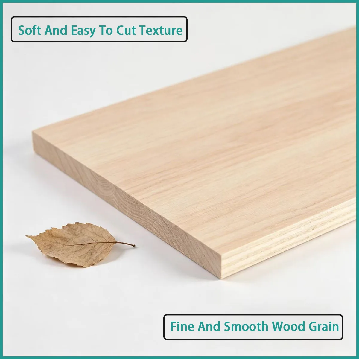 Basswood board with dimensions of 50 * 50-300 * 450mm is used for handmade models, lightweight structures, home ornaments, etc