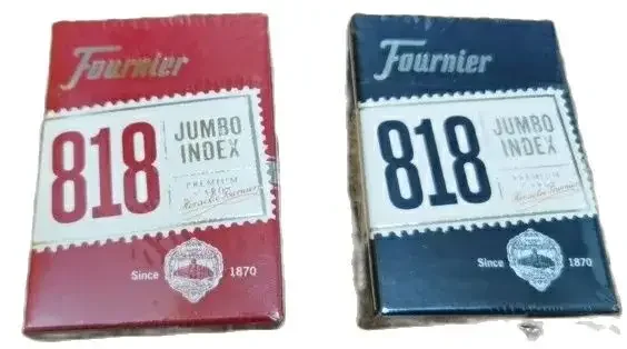 marked playing card fournier 818 poker 10 red 10 blue board game