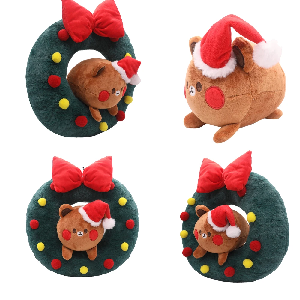 Natale Cosplay peluche ghirlanda orso cartone animato morbido peluche mascotte compleanno regali di natale per bambini adulti