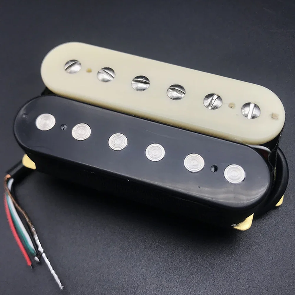 Humbucker Pickup Double Coil Electric Guitar Pickups Neck And Bridge Zebra Color Adjustable Slug Pole Pieces With Screws