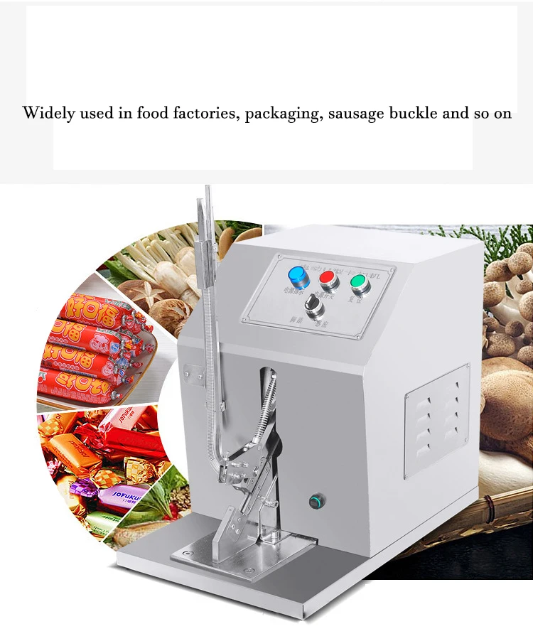 Electric Sausage Tying Machine Sausage Double Clipping Machine Sausage Binder Machine