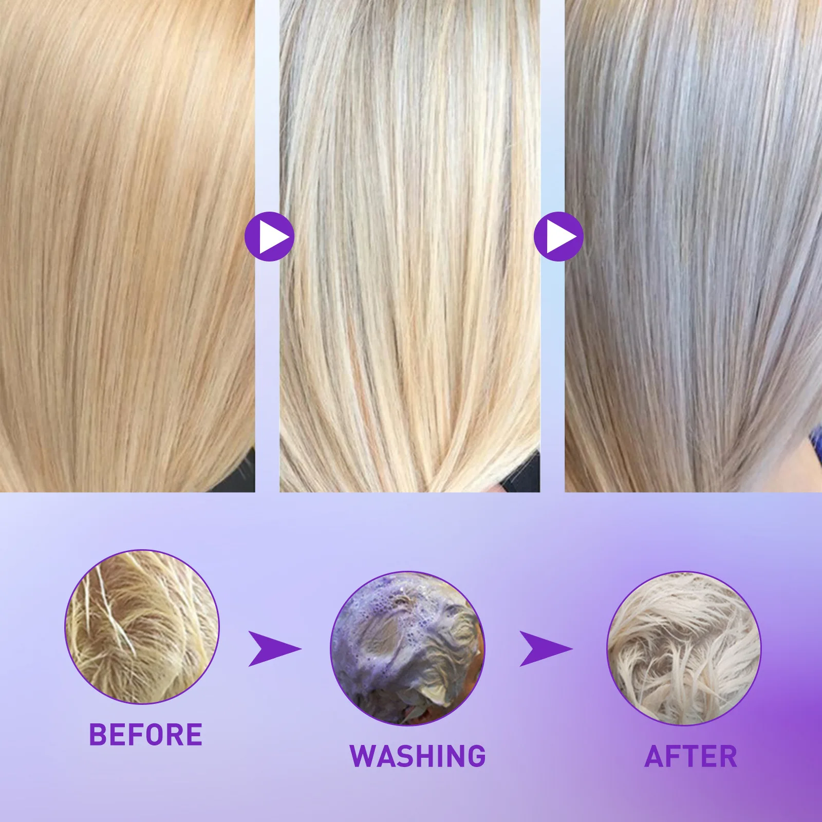 Шампунь для краски для волос с – обзор и цена Purple Toning Shampoo