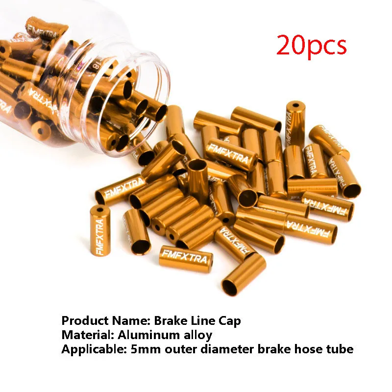 4mm/5mm Bunte Fahrradkabel-Endkappen MTB Rennrad Brems- und Schaltzugkabel-Schutzhülsen