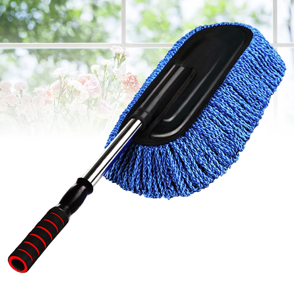 Super Soft Car Cleaning Supplies Microfiber Duster Interior Cleaner with Handle to Trap Dust and Pollen for Car Home Use A30