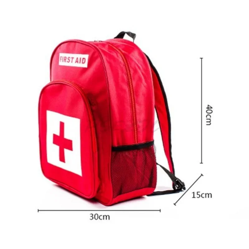 The Red Emergency Kit Can Accommodate Outdoor Multi-purpose Medical Emergency Supplies Waterproof Nylon Cloth Material