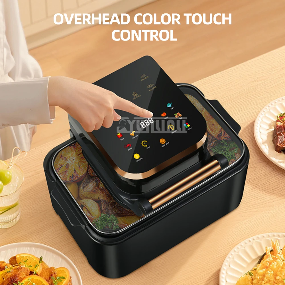 Household Intelligent Air Fryer 12L Large Capacity Oven Ivisible Automatic Electric Fryer Fritadeiras Elétricas