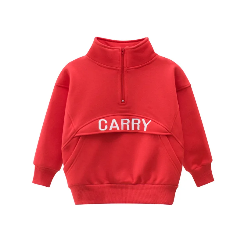 Fleece Toddler Boys Sweatshirts Warm Spring Winter Kids Children's Clothes