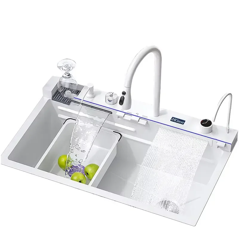 Gold Kitchen Sink with Faucet Set Single Bowl Washing Area for Modern Residential and Hotel Projects