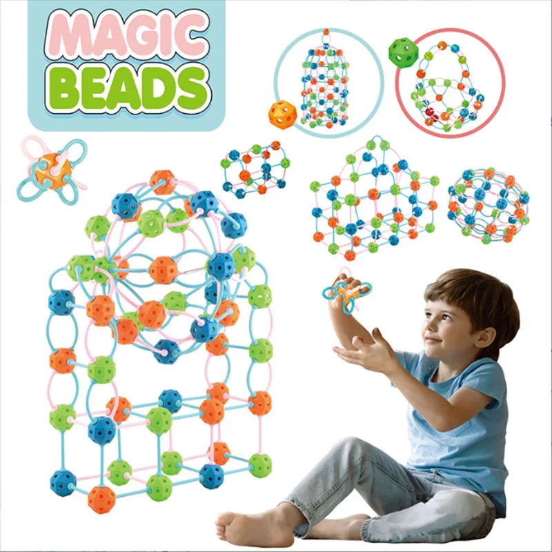 2025 Designer Construction Magnetic Set Beading Balling Building Colored Magneting Creative