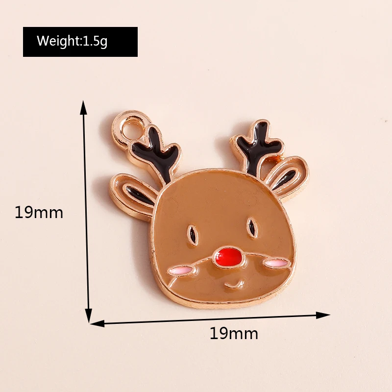 Leslie 10 Stück Emaille Tier Charms Panda Katze Ente Frosch Pinguin Anhänger für Schmuckherstellung DIY Halsketten Ohrringe Schmucksuche – Detail 14