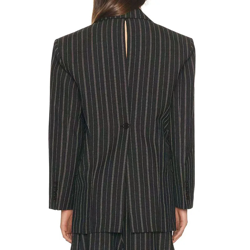 Women's plaid loose-fitting blazer with single button fastening - stylishly slimming for daily wear, new 2026 style