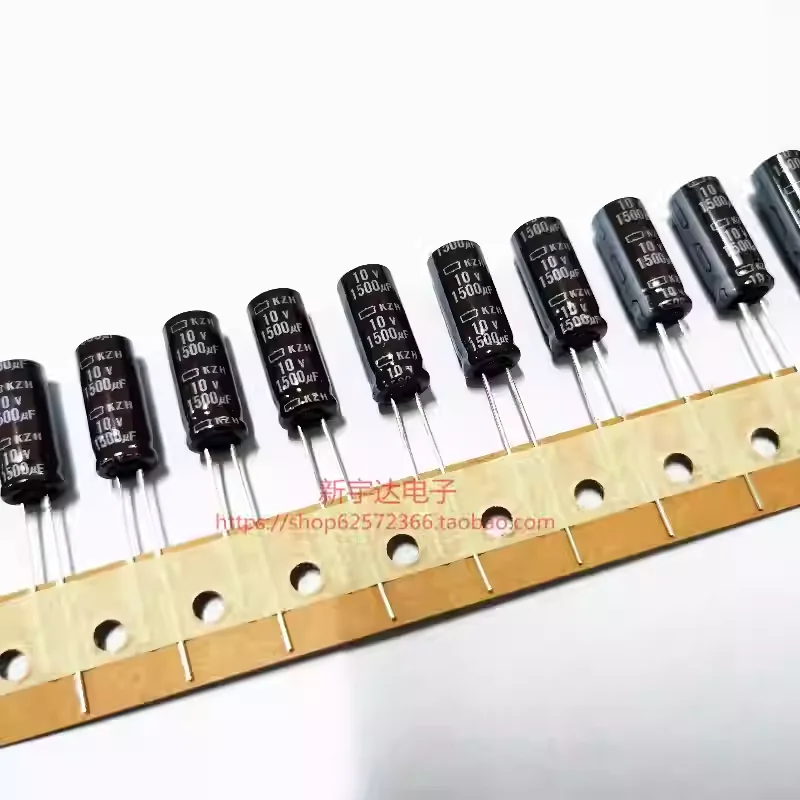 10-100PCS 10V1500UF 8X20 Black Diamond KZH High Frequency Low Resistance 1500UF10V Original NCC Electrolytic Capacitor