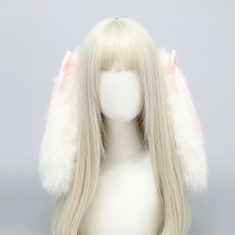 Fascia per orecchie di coniglio fatta a mano Conigli Accessori cosplay per ragazze Orecchie Fursuit Masquerade Cosplay Party Accessori Lolita