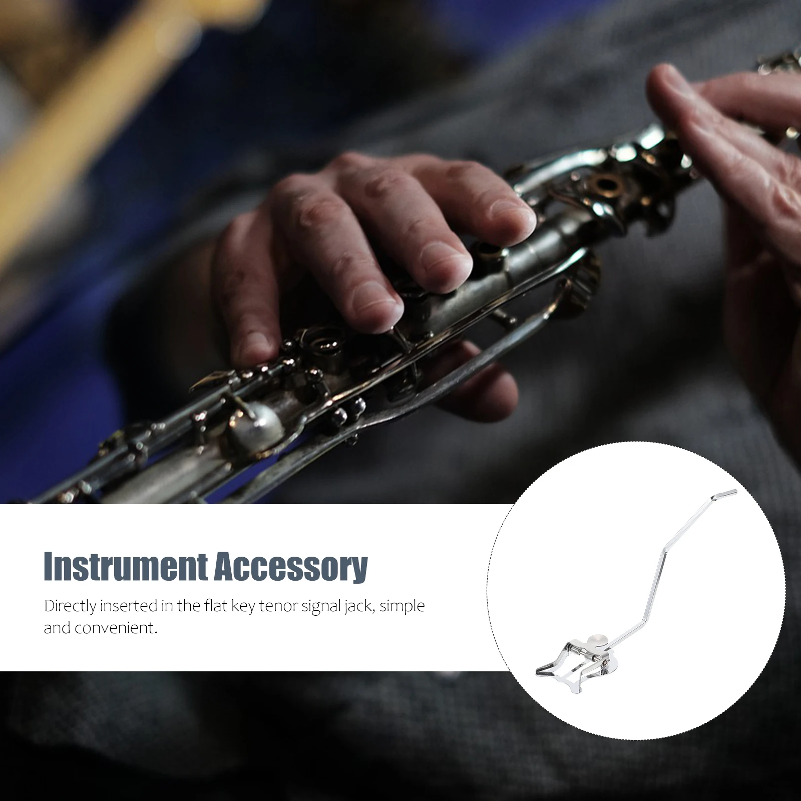 

Baritone Horn Music Stand Portable Sheet Music Holder Strong Metal Clamp For Brass Instruments Lightweight Score Rack