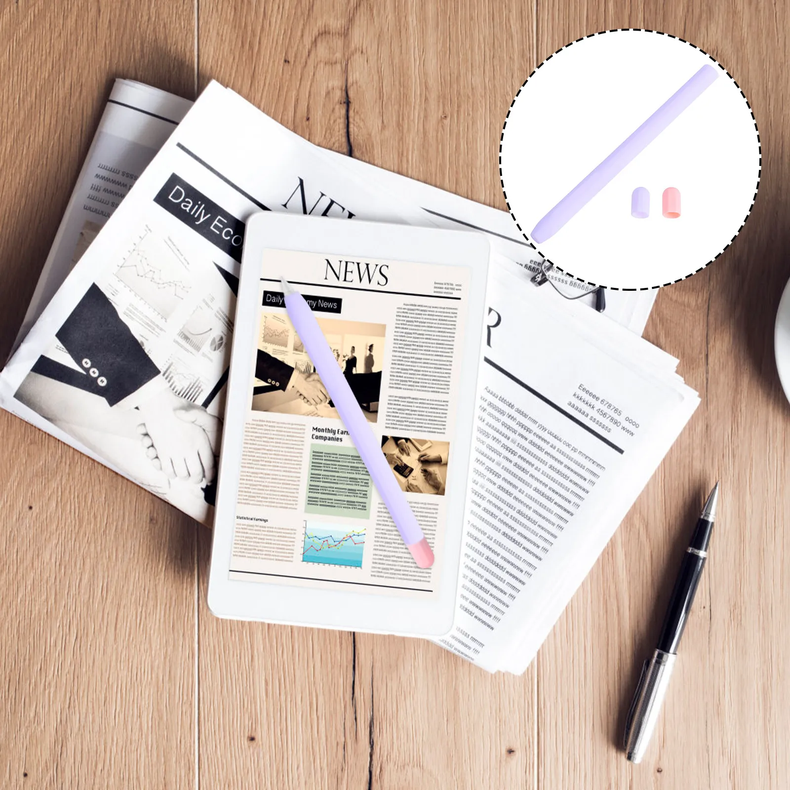 

Stylus Pen Cover Silicone Holder Sleeve Modern Fashionable Anti Shock Thickened Recyclable Lightweight Portable Stylus Pen