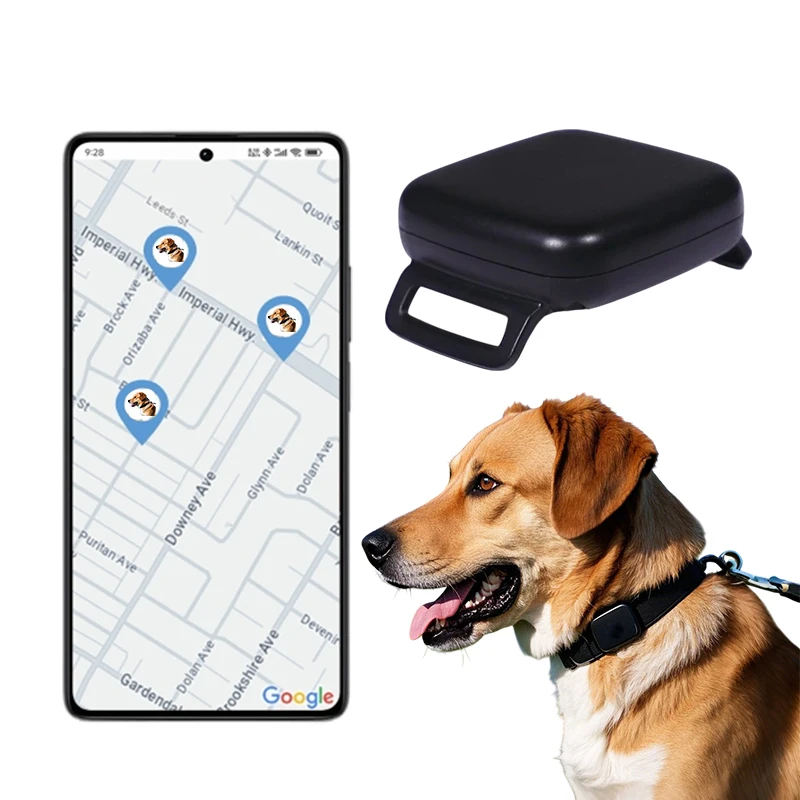 

Dog Collar Pet Tracker Real-Time Tracking Device Pet Cat Collar Gps with Free Tracking Platform APP
