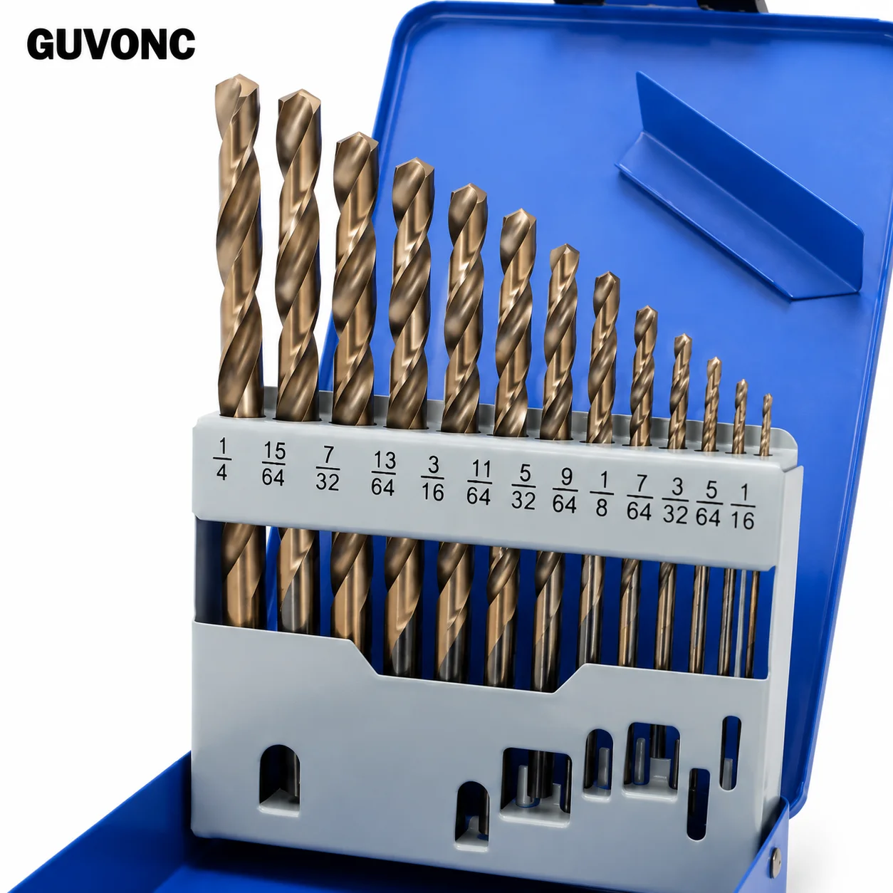 Twist Drill Bit Kit, HSS Fully‑Ground 135° Split‑Point Bits for Household Repair, Wood, Metal and Plastic Drilling Tasks