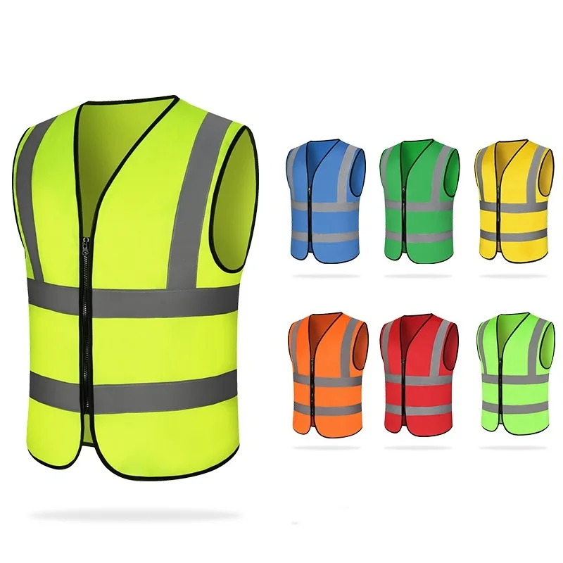 

Car Reflective Safety Vest Fluorescent Safety Mesh Vest Emergency Reflective Strip Vest Cycling High Visibility Jackets