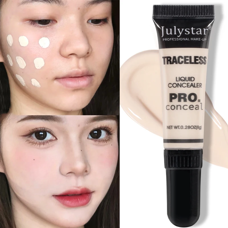 Liquid Foundation Cream Full Concealer Makeup Base impermeabile Brighten Whitening Cover occhiaie fondotinta opaco cosmetico