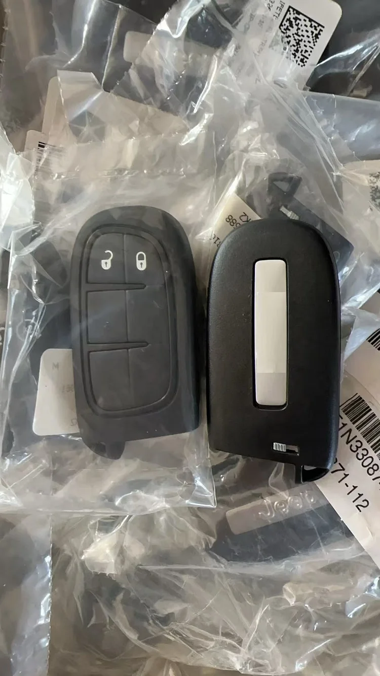 CN 086045   OEM FCC GQ4-54T Slimme Afstandsbediening Autosleutelzakje 2 Knoppen 433 MHz PCF7953M 4A Chip Voor Jeep Cherokee 2014-2018 68141580   AE AC