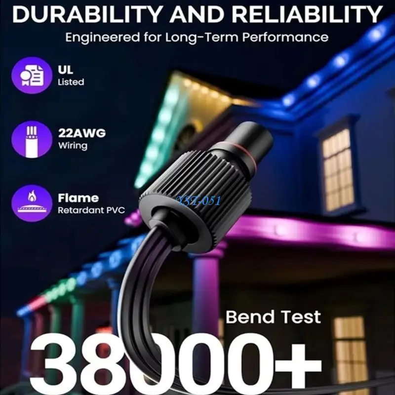 

E15A Наружный водонепроницаемый разветвитель для двойного источника питания, легко устанавливается, подходит для садовых патио