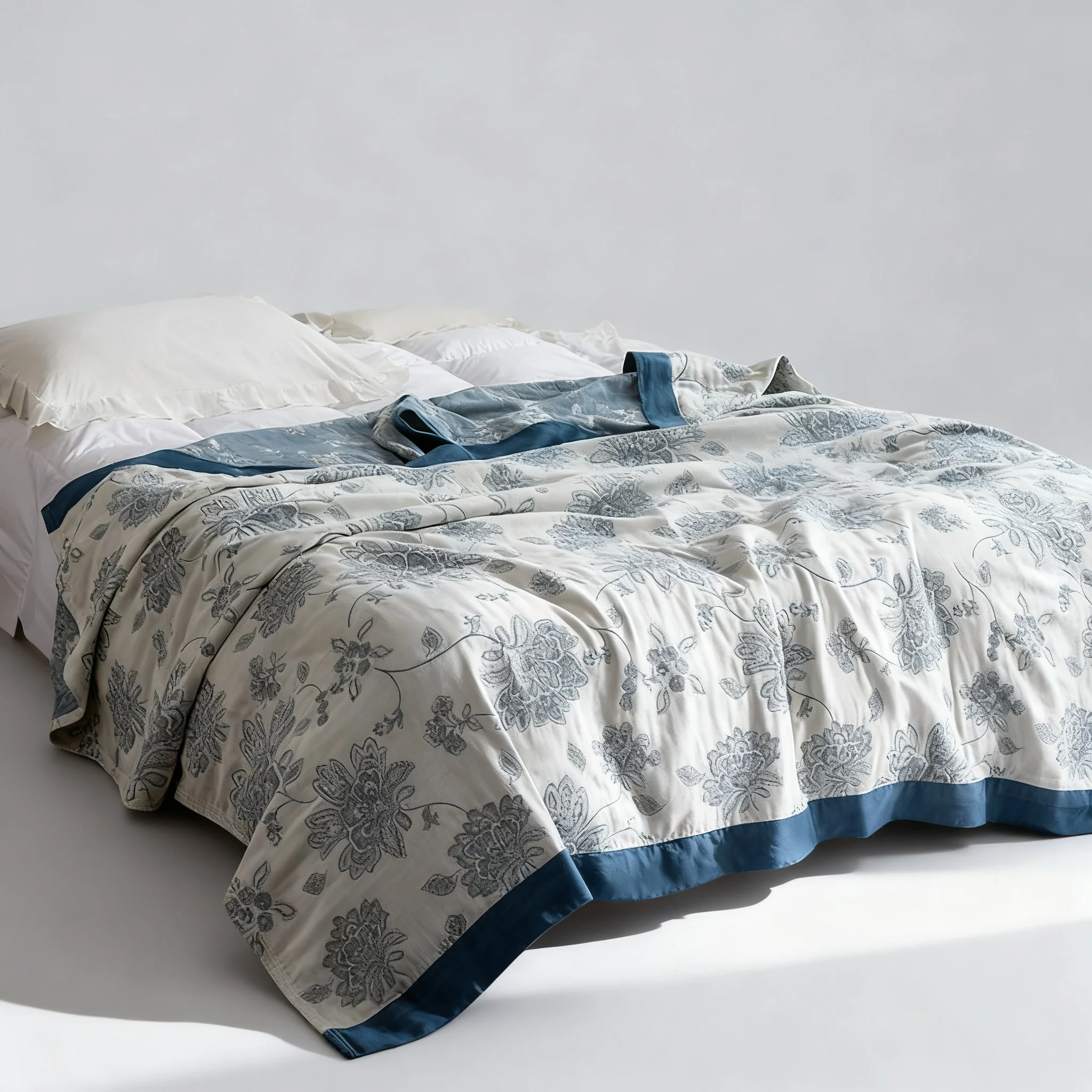 100% Cotton 5-Layer Gauze Towel Blanket, Summer Thin Quilt for Single/Double Bed, Sofa Nap Blanket