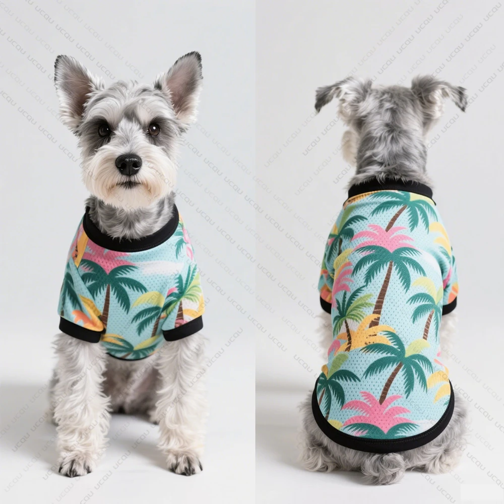Pet Dog Clothing Summer Dog Vest Short Sleeve Tropical Beach Style Quick-Drying And Breathable The Best Choice For Cute Pets
