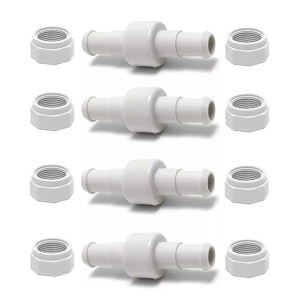 

4set Pool Cleaner Hose Swivel Kit For Polaris 280, 380, 180 Pool Cleaners Pool Cleaner Ball Bearing Swivel D20 Hose Nut D15 Kit