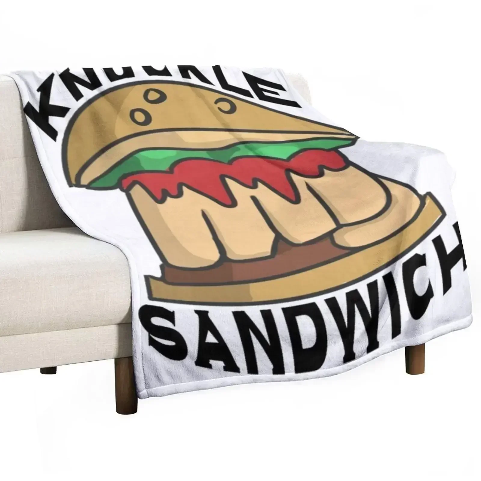 Knuckle Sandwich Throw Blanket For Sofa Thin Designers Flannel Fabric Stuffeds Decorative Throw Soft Plush Plaid Blankets