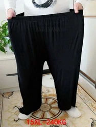 Große männer hosen 15xl 240kg plus größe 10xl 11xl 12xl sommer hohe taille lose schwarz blau stretch große jogginghose 56 58 60 62