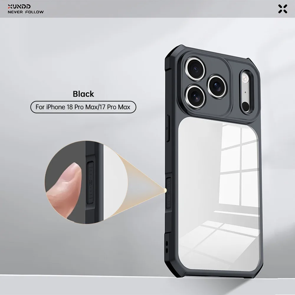 Xundd Case for iPhone 18 Pro Max/17 Pro Max Shockproof Camera Protection Cover